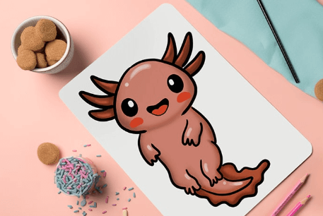 Cute:3bn4iyqag_E= Axolotl Drawing